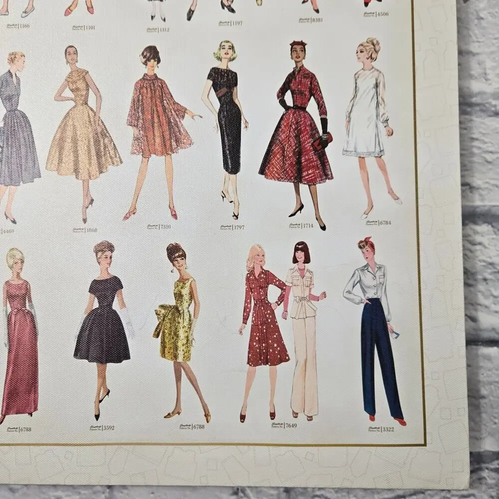 Simplicity Vintage Patterns Canvas Artwork Our Future Has Always Been Female